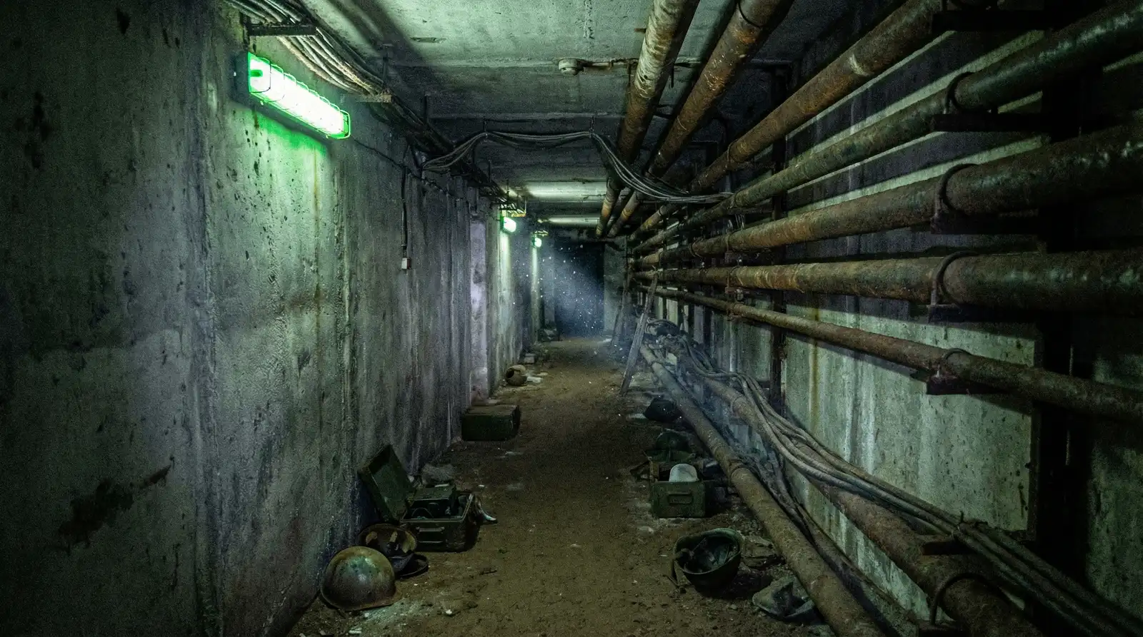 K-21区地下庇护所走廊 - 暗网吃瓜 - 勘探纪实